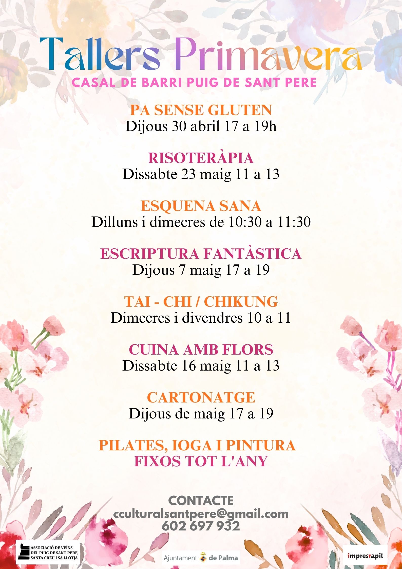 TALLERES PRIMAVERA 2026